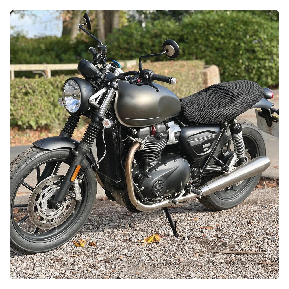 Чехол на сиденье мотоцикла для Speed Twin 900 1200 1200RS, 3D-сетчатая ткань, защита от солнца, противоскользящая дышащая подушка. (art.: 3920dcfd00817) - 3920dcfd00817
