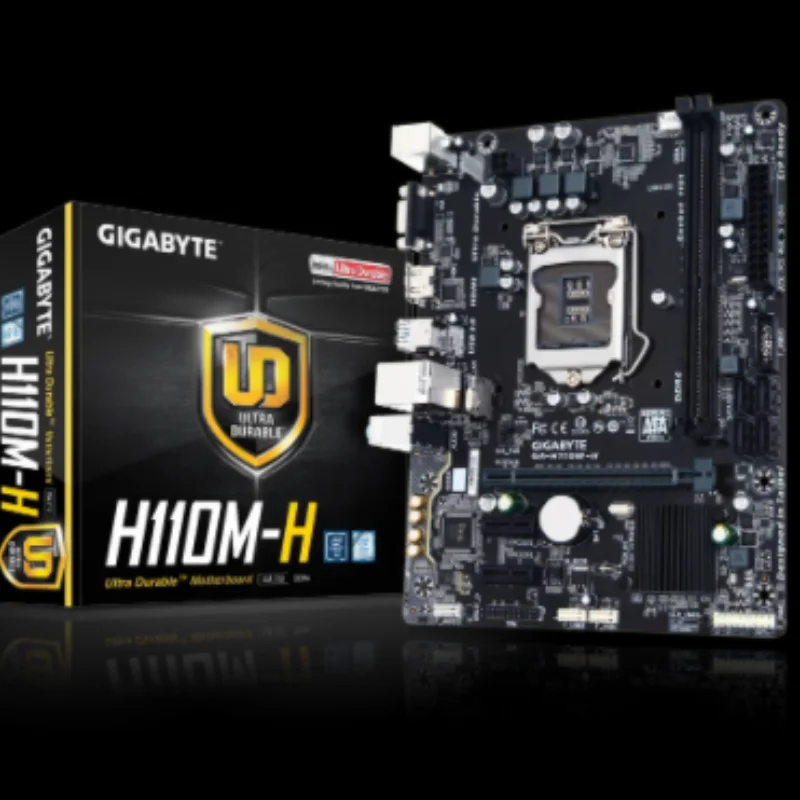 

New Boxed H110M-H Desktop Computer Motherboard Supports DDR4 Memory with HDMI