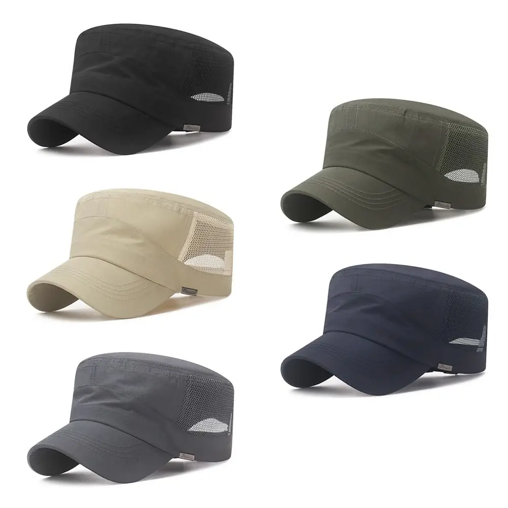 

Дышащая уличная шляпа от солнца, регулируемая бейсболка, кепки Фишера, армейские кепки, кепка в стиле милитари, кепка Кадета, кепки с плоским верхом
