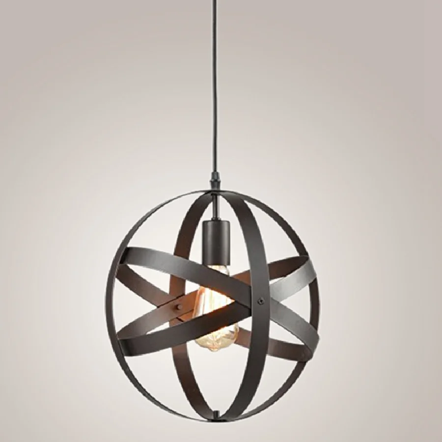 

LukLoy Светодиодный промышленный подвесной ретро-светильник с железным кольцом для ресторана, кафе, гостиной, бара, Подвесная лампа в стиле ретро