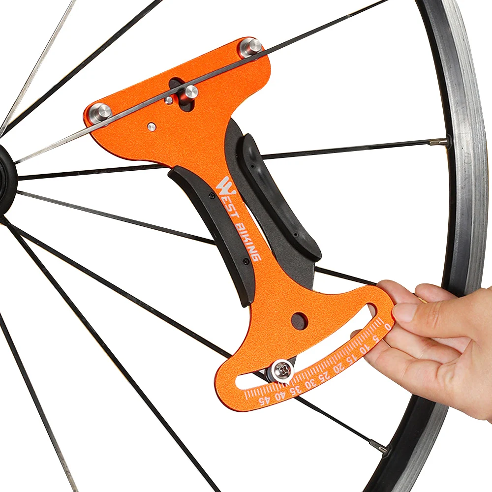 

WEST BIKING Bicycle Tool Spoke Tension Meter Wheel Spokes Builders Repair Tools Checker Indicator Accurate and Stable TC-1