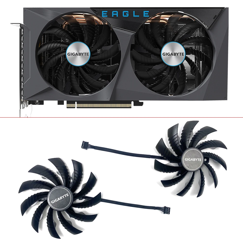 

NEW Cooling Fan 95MM 4PIN PLD10010S12H RTX3060 TI GPU FAN For Gigabyte RTX 3050 3060 3060 Ti Eagle 8G Graphics Card Cooler Fans