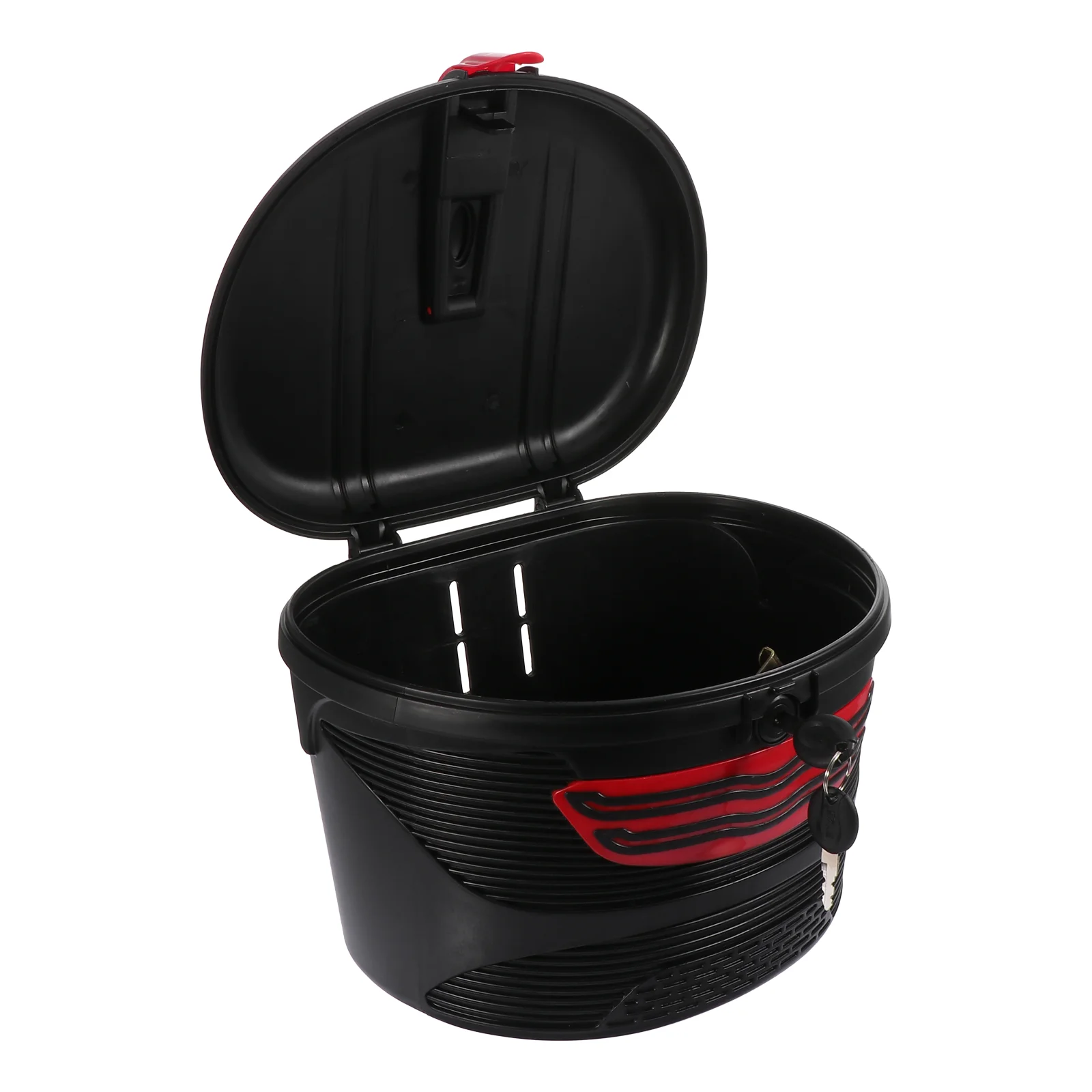 

1 Set Bike Front Basket Front Frame Bike Basket Lockable Storage Holder for Bike