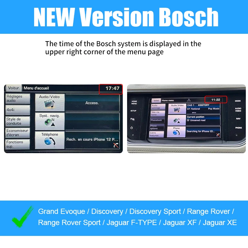 

Беспроводной CarPlay для Land Rover/Jaguar/Range Rover/Evoque/Discovery, Android Auto, AI Box, мультимедиа, USB-навигация, DSP