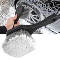 auto tire rim brush wheel tyre cleaning brushes car wheels detailing cleaning long soft bristle auto washing tool accessories
