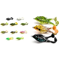frog lurefishing lures kit set realistic frog swimbait floating bait with metal hooks for freshwater saltwater