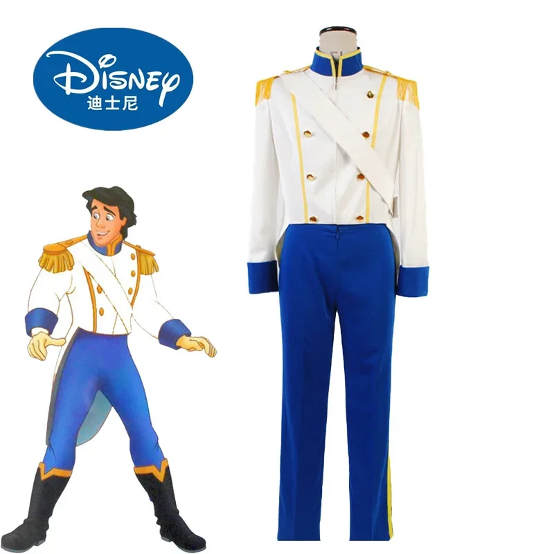 

Костюм Принцессы Disney Deluxe с маленькой русалочкой Эрик, косплей, маскировка, Карнавальная одежда для выступления, вечеринки, для взрослых мужчин, Cos