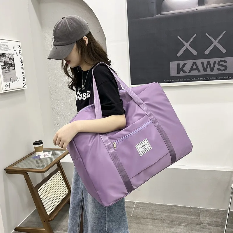 

Double layer storage bag for travel portable trolley case for clothes quilt
