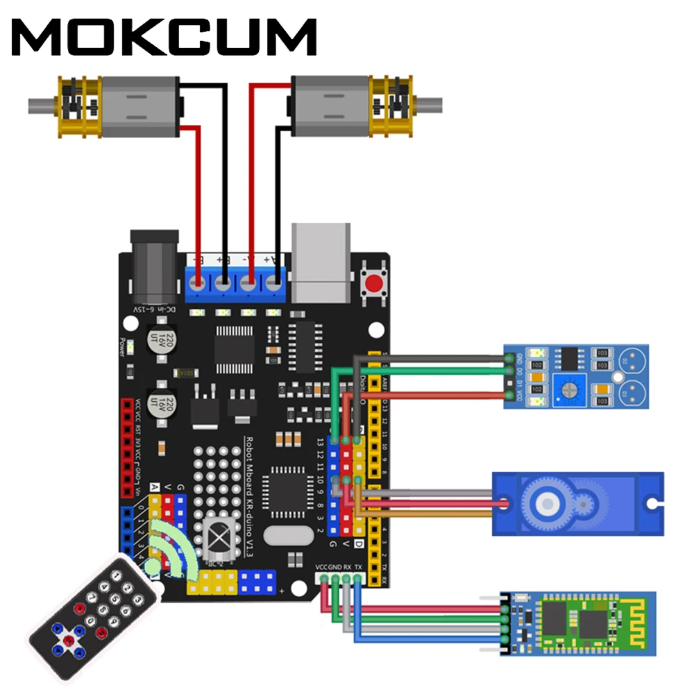 

Dual DC Motor Driver Module Shield TB6612 0.6A ATMEGA328P MCU Micro Controller for ARD-UNO R3 Integrated Motor Drive