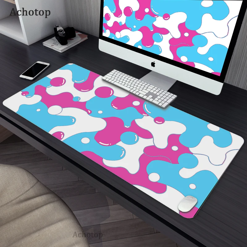 

Cute Kawaii New World Speed Locking Edge Large Natural Rubber Mouse Pad Waterproof Game Desk Mousepad Keyboard Mat for Warcraft