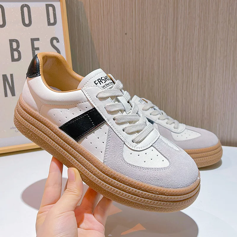 AIYUQI Women Sneakers 2023 Autumn New Genuine Leather Training Shoes Women Lace-up Casual Platform Women shoes
