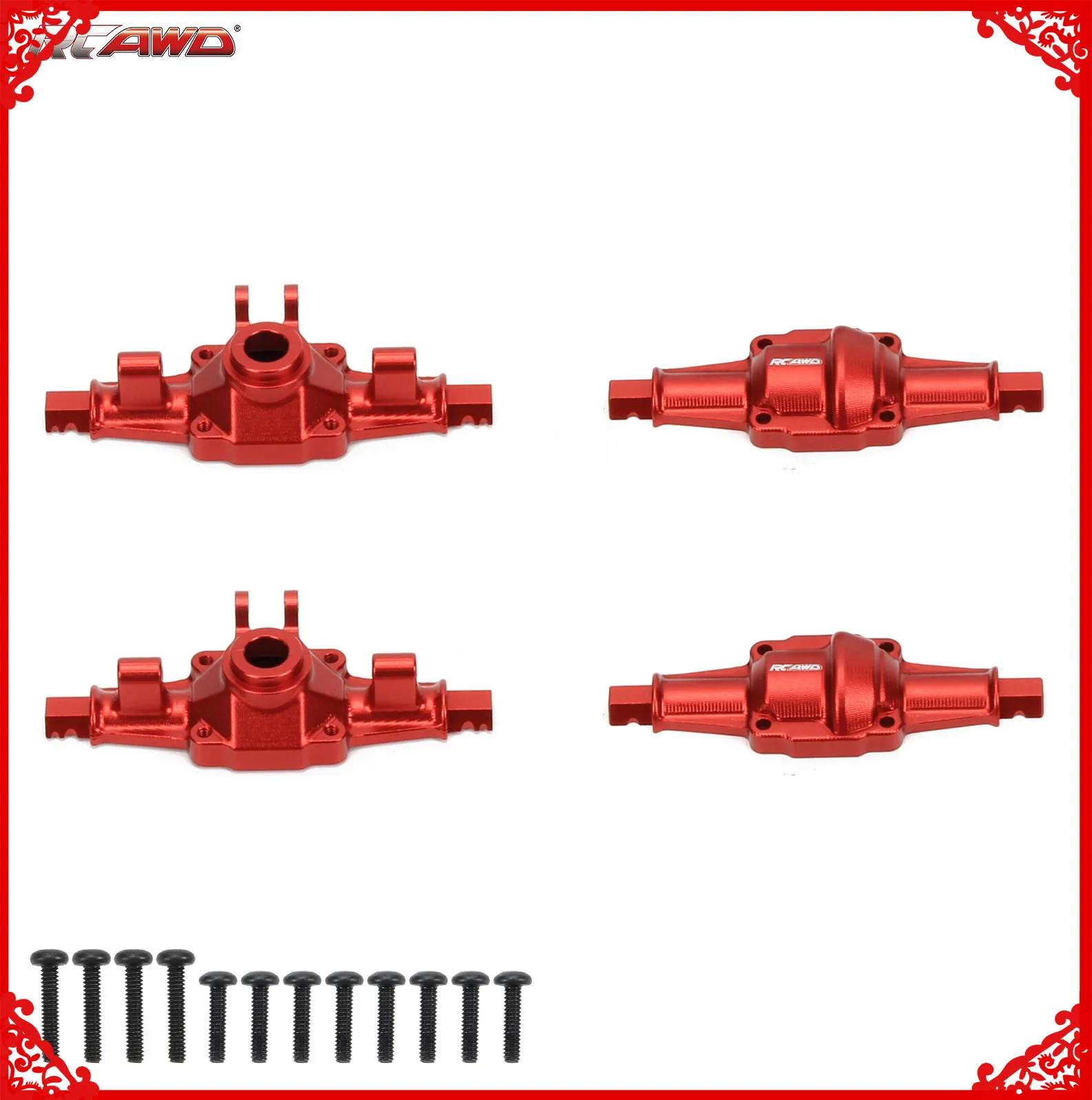 Алюминиевый корпус передней и задней оси для FMS EAZYRC Roc хобби FCX24 1/24 ползунок Запчасти для модификации