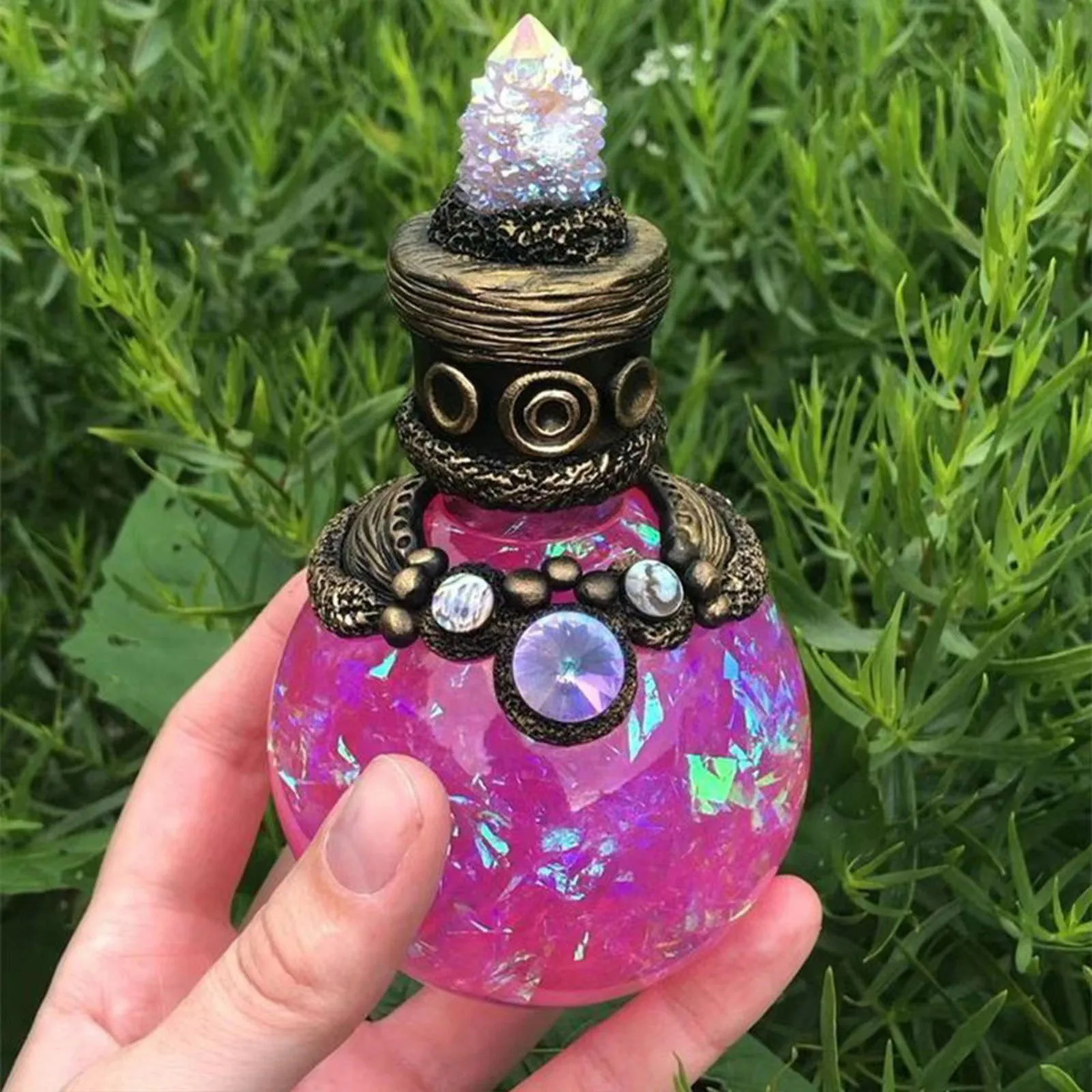 Креативное украшение русалки Aura Moon Magic Potion, настольное украшение, волшебное зелье, эльфов, сокровище, антидот, флакон для образцов, украшение...
