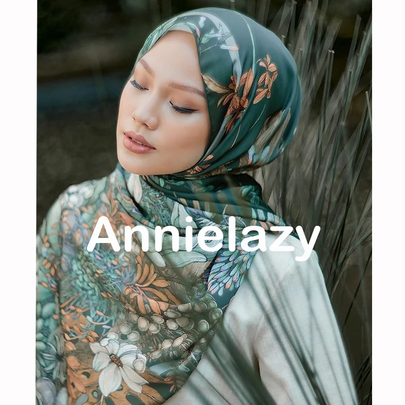 Роскошный брендовый шелковый шарф 110*110 см женские квадратные шали с принтом