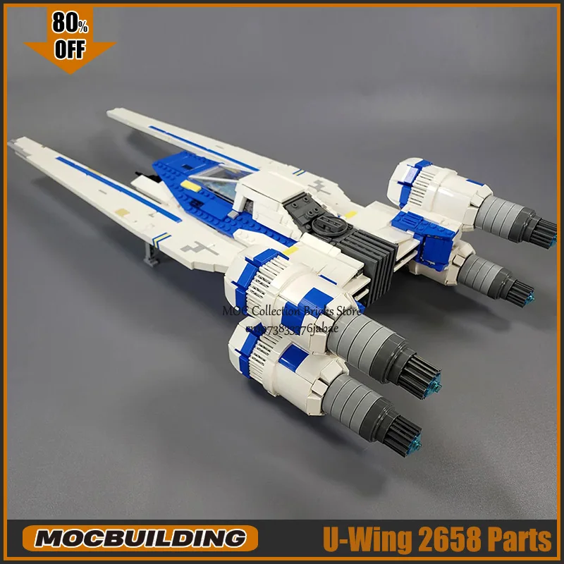 Фото Фильм Сцена MOC Строительный Блок U Модель Крыло Starfighter Технология Кирпичи DIY Сборка Коллекция Космический корабль Игрушки Рождественские подарки №5