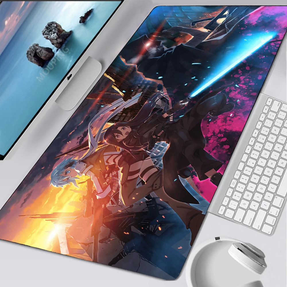 

Sword Art Online Mouse Pad Anime Japan Mouse Mats Table Computer Desk Mat Gaming Deco Lock Edge Gamer Rug Gaming Mat Soft Mat