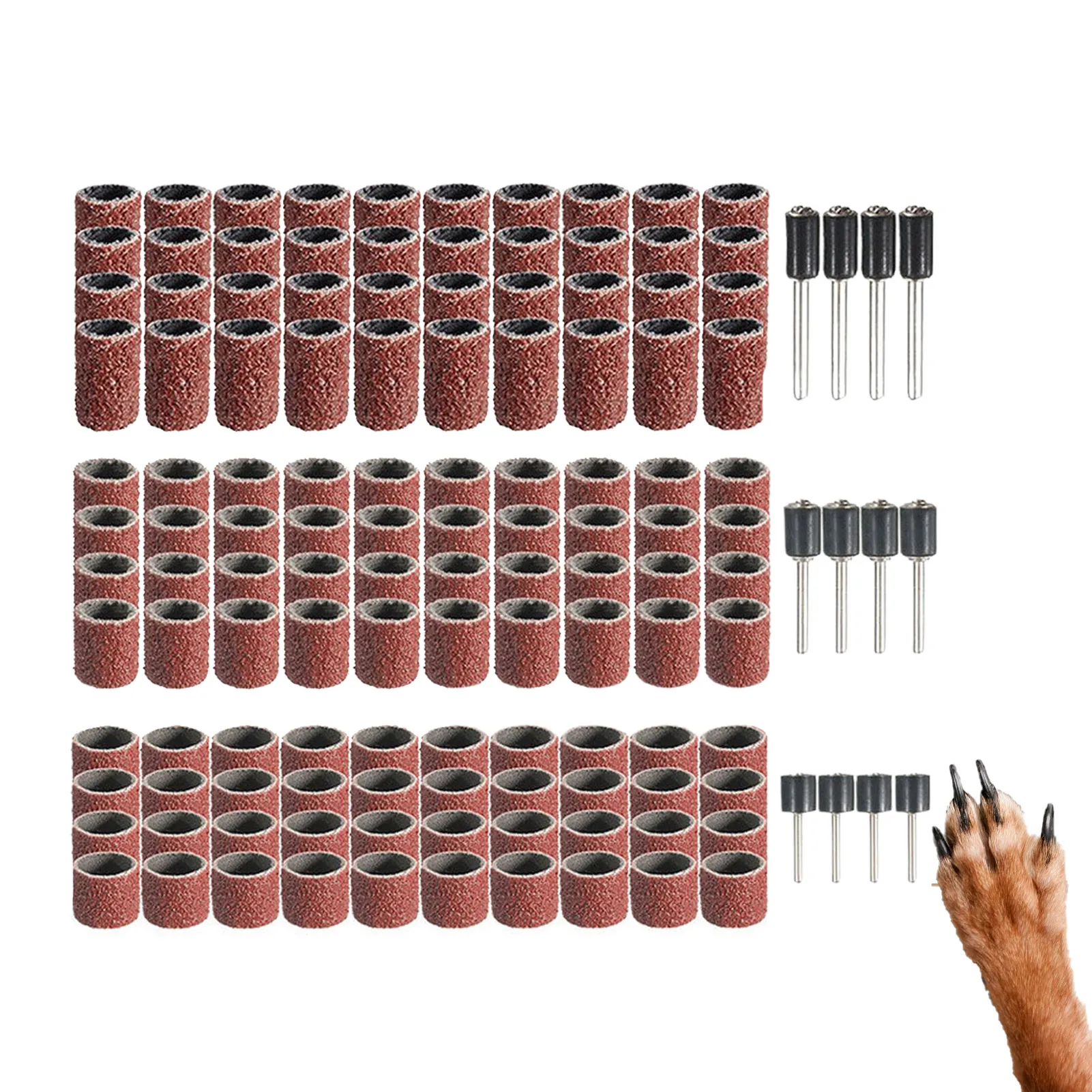 

Nail Sanding Bands Professional Nail Sanding Bits Professional Sand Band Set For Nail Drill Pet Claw Grooming Supplies 2022