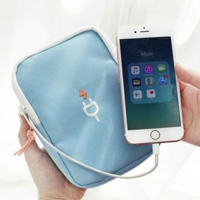 

Travel Gadget Organizer Bag Portable Digital Cable Bag Electronics Accessories Storage Carrying Case Pouch for USB Power Bank