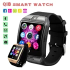 Q18 Bluetooth-совместимые Смарт-часы с камерой Facebook Whatsapp Twitter синхронизация спортивные Смарт-часы с поддержкой SIM-карты для IOS Android