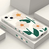 large green flowers phone case for iphone 13 12 11 pro max mini x xr xs max se2020 8 7 plus 6 6s plus cover