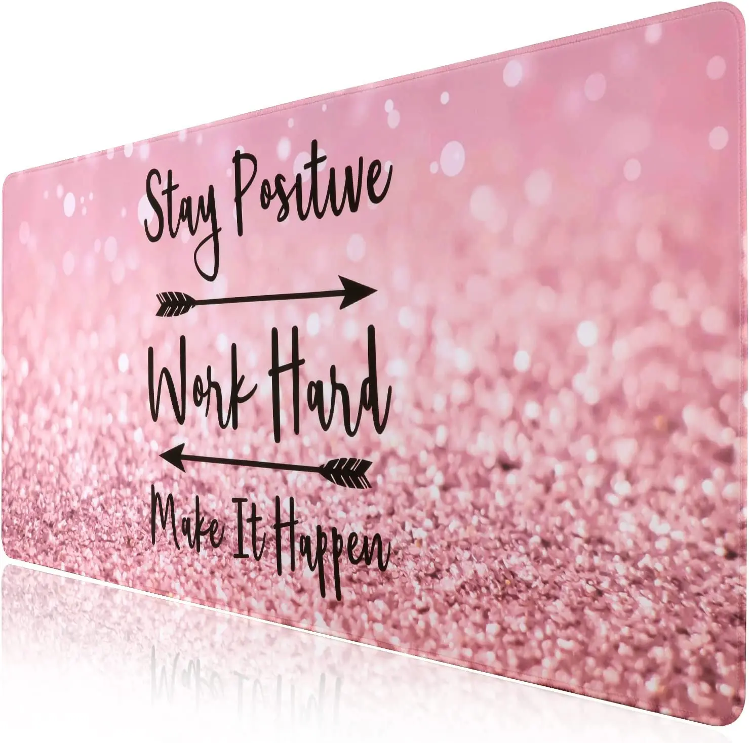 

Extended Mouse Pad 35.4x15.7 in Large 3mm Non-Slip Rubber Base Mousepad with Stitched Edges Waterproof Desk Pad Stay Positive