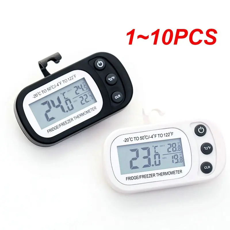 

1~10PCS Electronic Thermometer And Hygrometer Digital LCD Refrigerator Thermometer Household Freezer Anti-humidity Thermometer