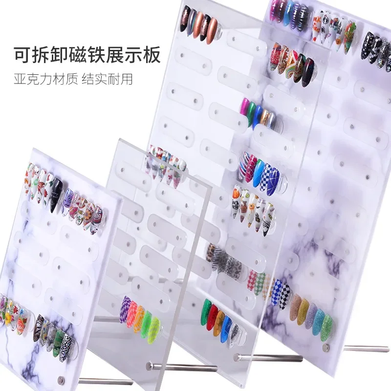 

Акриловая панель для демонстрации ногтей, цветная плата, коробка для демонстрации, образец ногтевой пластины, мраморный узор, цветная карта для демонстрации ногтей
