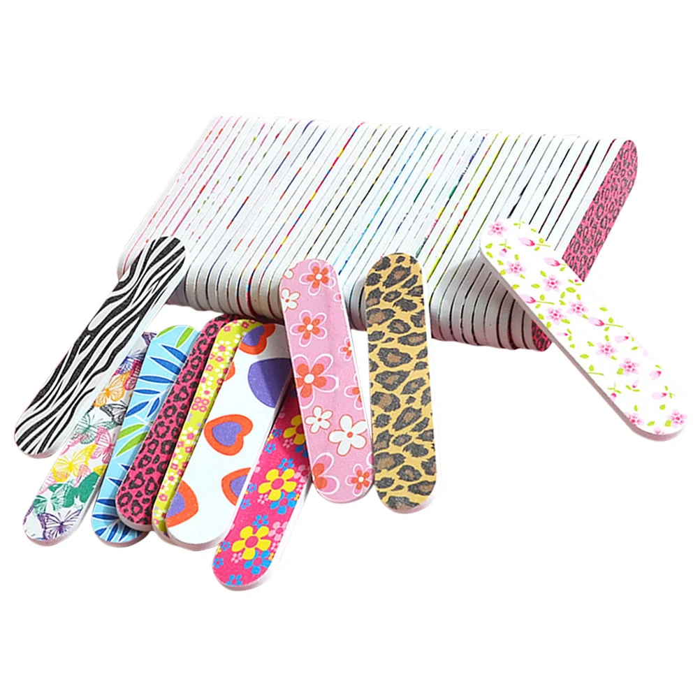 

Nail Files Buffer Polishing File Manicure Sponge Buffers Tools Double Sided Mini Strips Pedicure Nails Strip Emery Printing