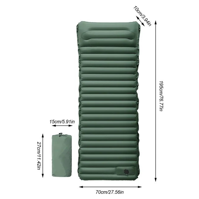 Ultralight Self-inflating Air Mattress Widen Sleeping Pad Splicing Inflatable Bed Beach Picnic Mat Camping Tent Air Cushion 2