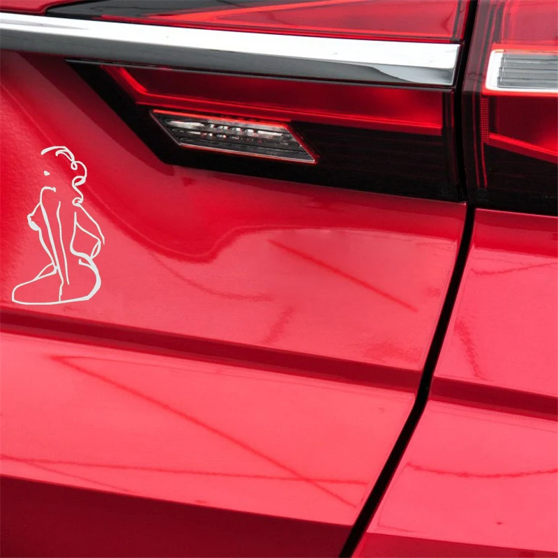 Car Sticker Girl Goddess Mattis Picasso Anime Accessories Decoration PVC Stickers Waterproof Black/white 14cm*8cm |