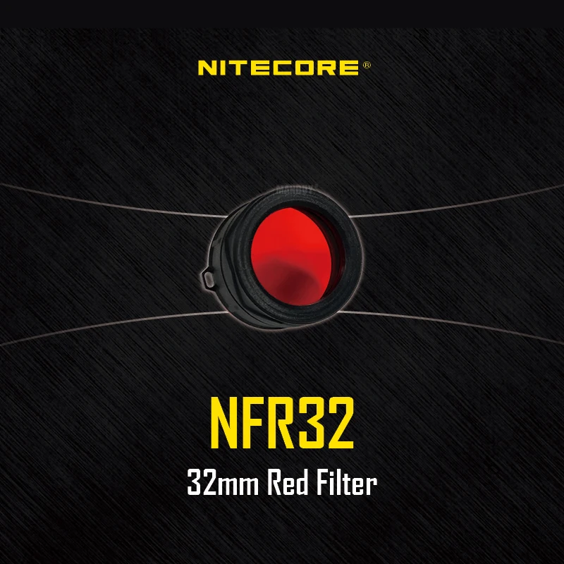 NITECORE NFR32 NTW32 NDF32 фонарик красный фильтр 32 мм диффузор