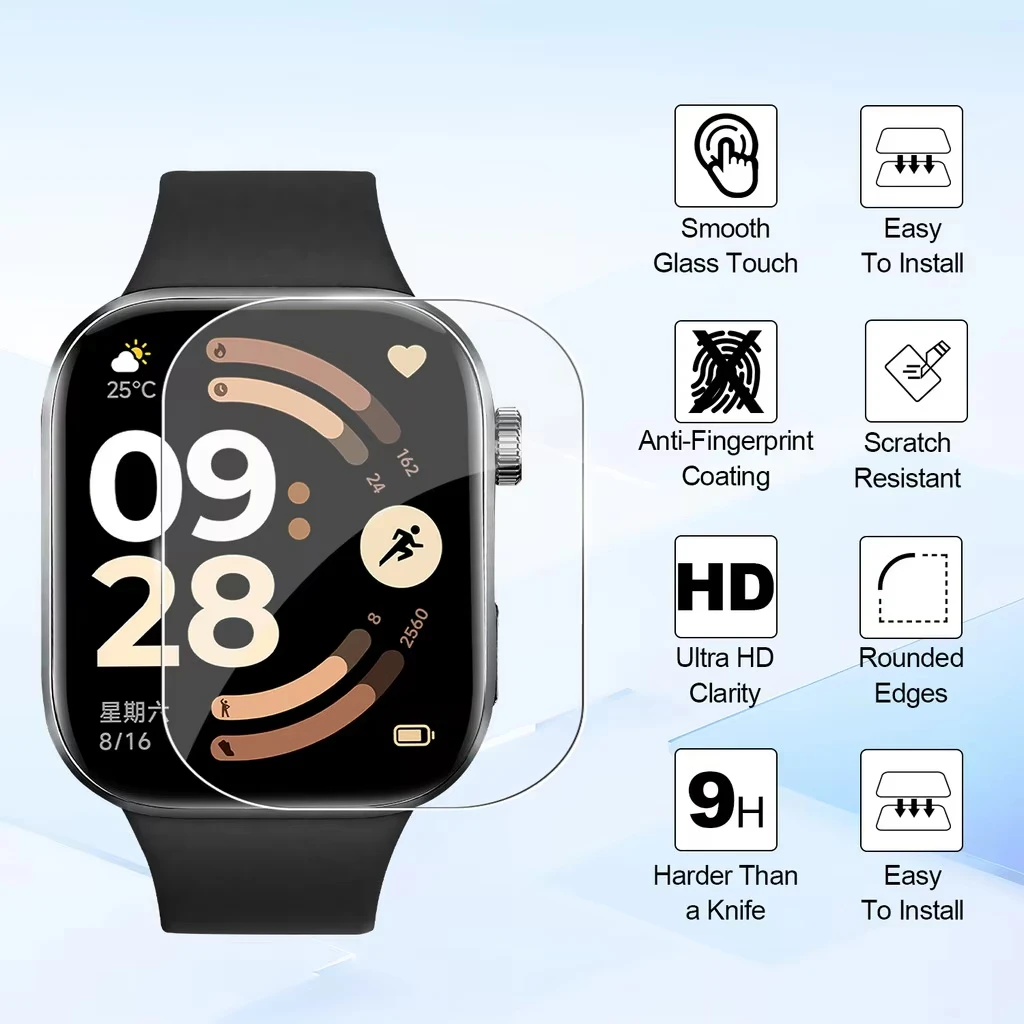 Фото 1-5 шт. мягкая пленка для Xiaomi Redmi Watch 6, аксессуары для умных часов, защитная пленка для экрана, композитная жесткая закаленная пленка для Redmi Watch 6 №4