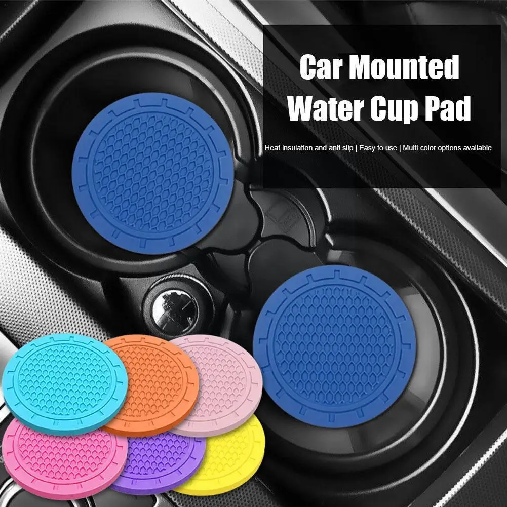 

1 шт., подставка для бутылки с водой, Противоскользящий коврик, силиконовый водонепроницаемый коврик для украшения интерьера, аксессуары для стайлинга автомобиля Z1d0