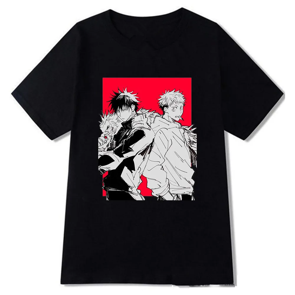 

Jujutsu Kaisen Woman T-shirt Graphic Japanese Anime Tshirt Hip Hop Top Tees Male