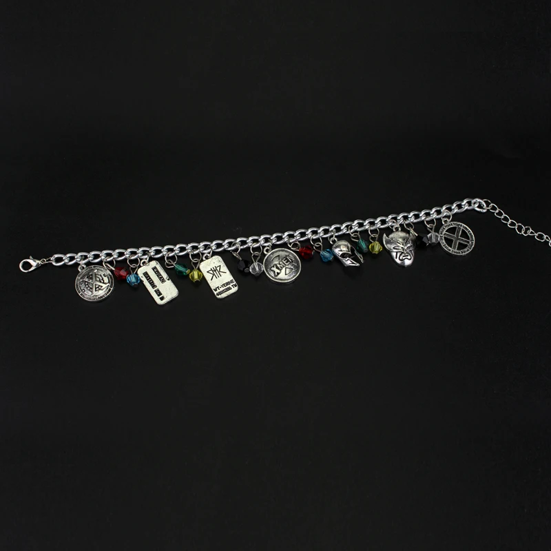 Мужской металлический браслет с подвеской в виде супергероя Марвел из Росомахи