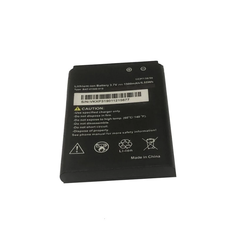 Фото Новая аккумуляторная батарея BAT-01500-01S 3.7V 1500mAh 5.55Wh для мобильного телефона, полная емкость, замена для смартфонов Sonim XP3 XP3800 1ICP7/38/50 №4
