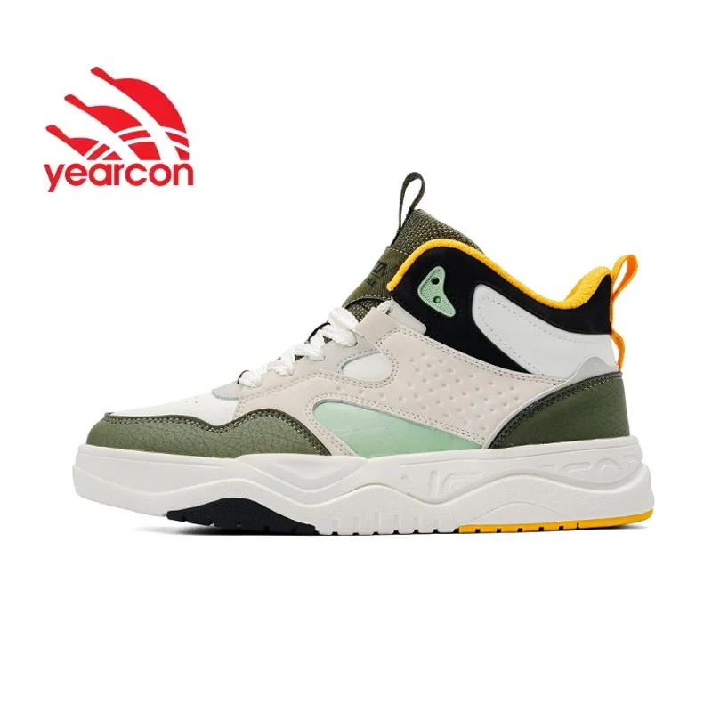 YEARCON Мужская обувь новинка 2024 высокие туфли мужские универсальные повседневные