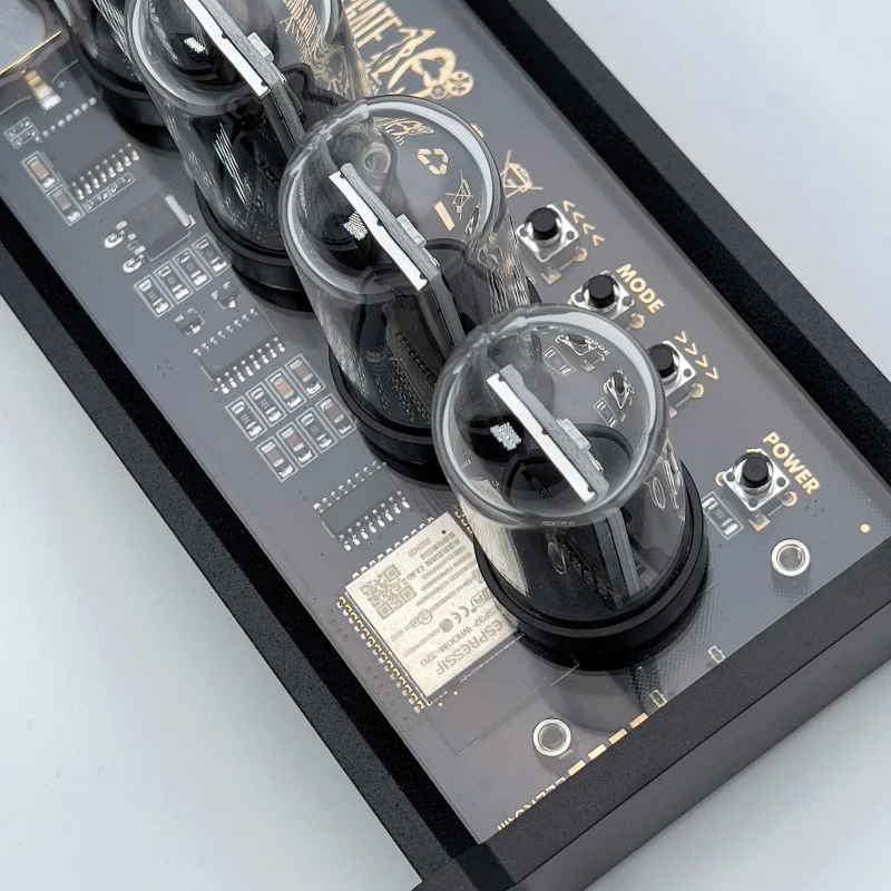 6-битные светящиеся аналоговые часы Nixie Tube настольные Креативные украшения