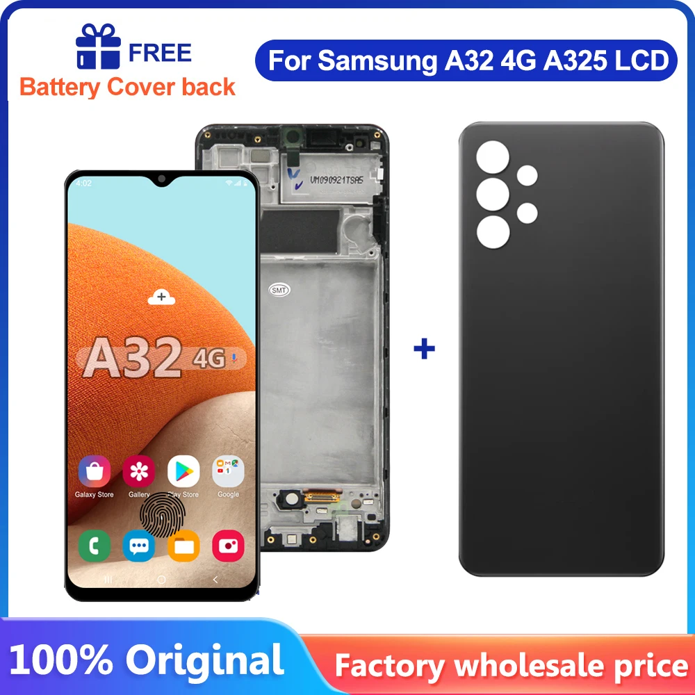 100% тест для Samsung Galaxy A32 4G A325 A325F SM-A325M/DS ЖК-дисплей сенсорный экран дигитайзер в сборе запасные части