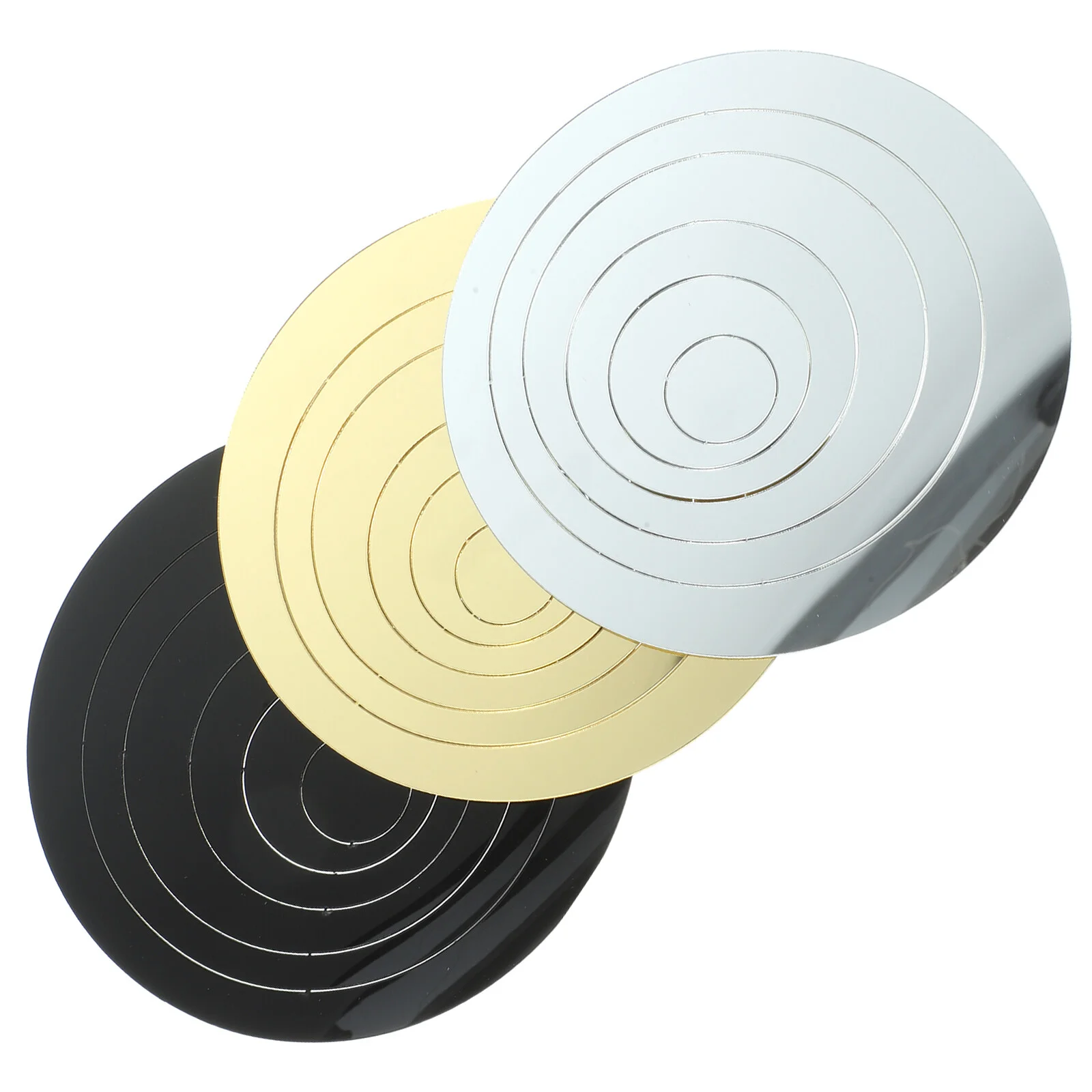 

3 комплекта, зеркальные настенные акриловые наклейки для ванной