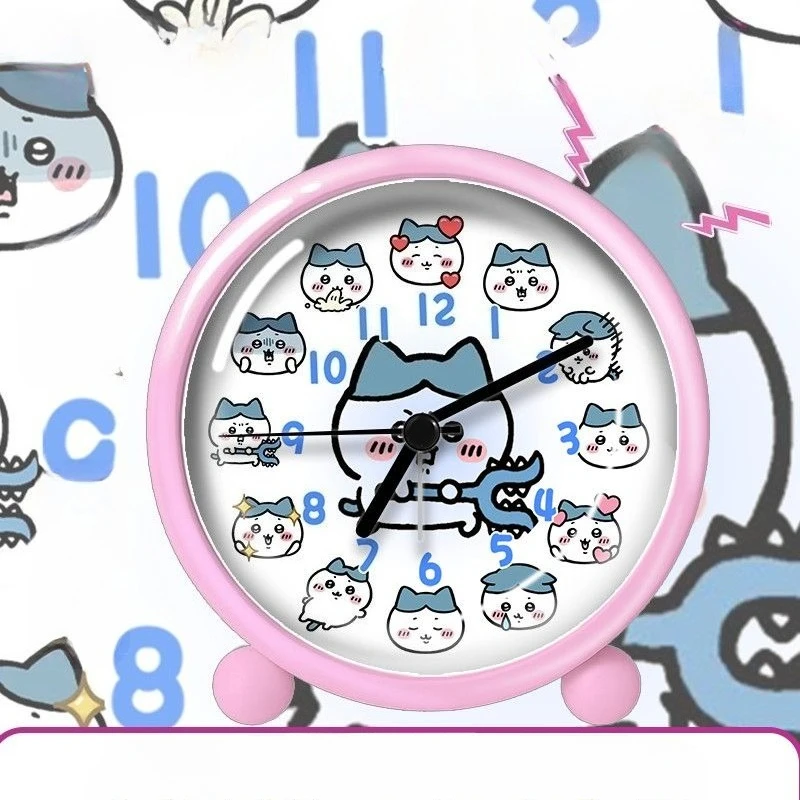 Фото Аниме-будильник Kawaii Chiikawa: бесшумный, светящийся, с точным временем, универсальный, с зарядкой, супер-звонок, для путешествий №2