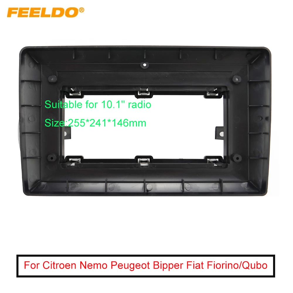 

Автомобильная аудиопанель 2Din, лицевая панель, рамка для Citroen Nemo Peugeot Bipper Fiat Fiorino/Qubo (2008 +), большой экран 10,1 дюйма, стерео панель
