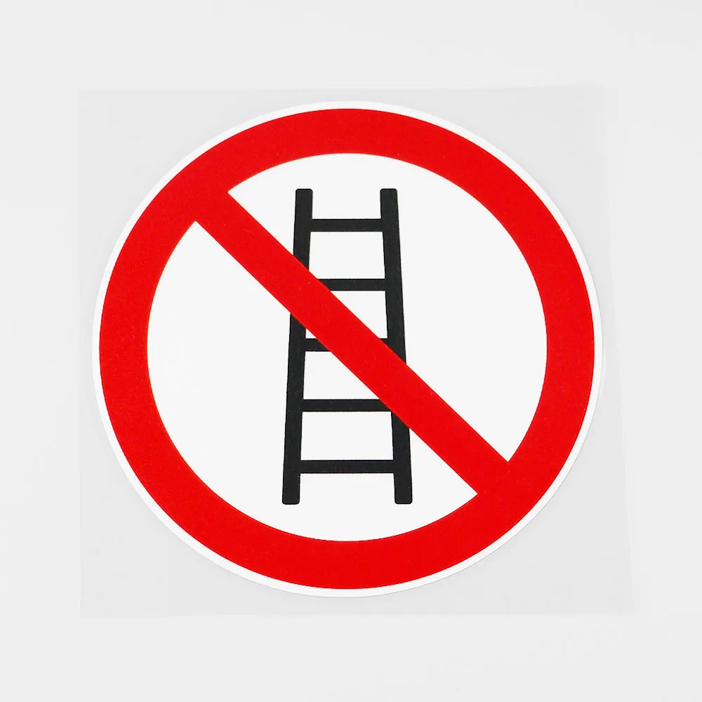 

N370# Car Sticker Do Not Use Ladders Waterproof Vinyl Decal Car Accessories Pegatinas Para Coche DIY Car Styling