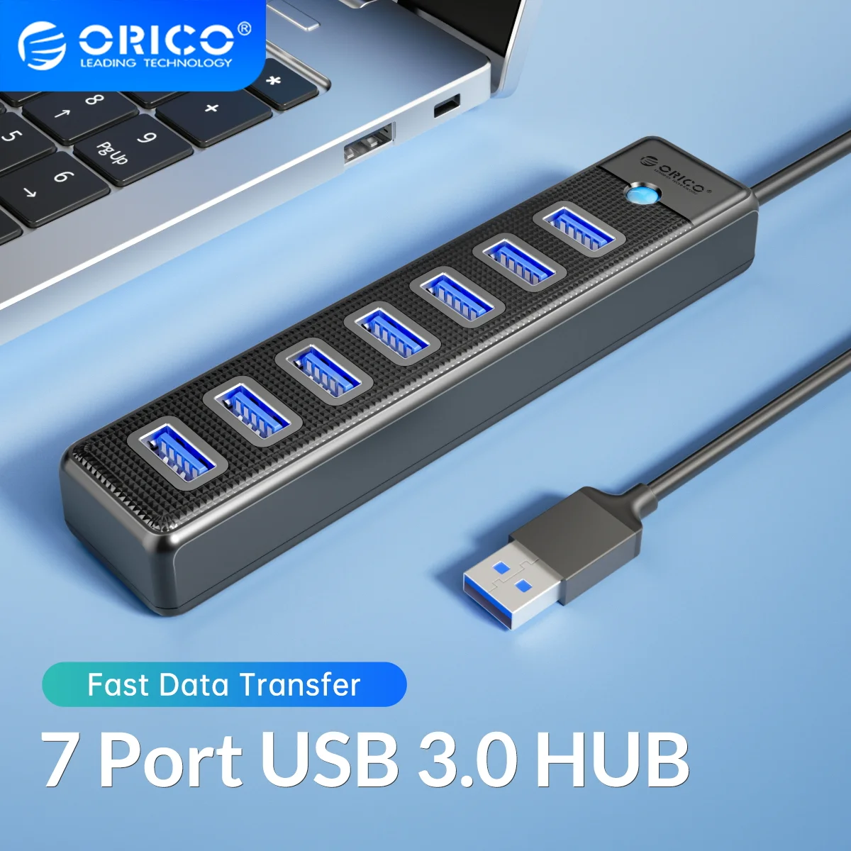 

ORICO USB 3.0 HUB 7ports Splitter High-Speed Transmission Type C HUB laptop Expansion Computer Computer Accessories