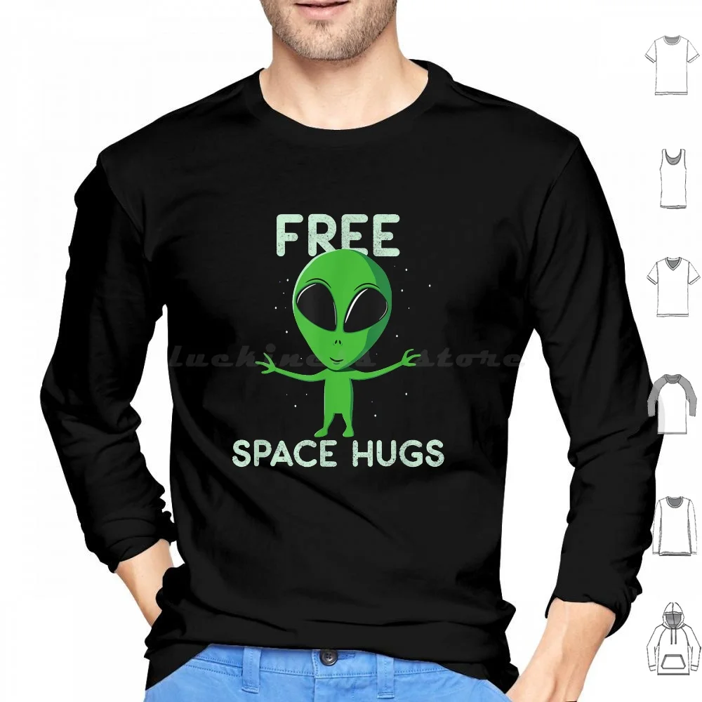 

Free Hugs From Space T-Shirt Hoodies Long Sleeve Galaxy T A Men Kids La Soccer Women For Boys Cat C5 Quest Girls Ganja