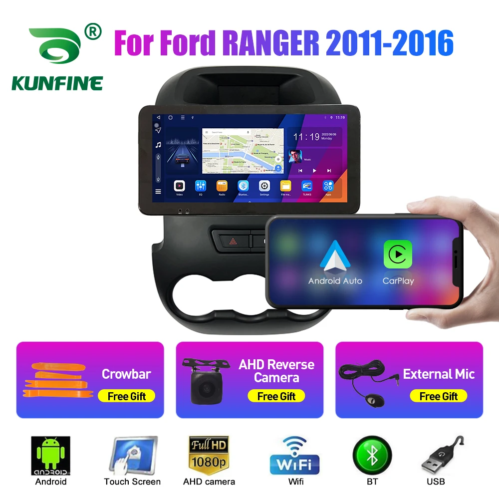 

10.33 Inch Car Radio For Ford RANGER 2011-2016 2Din Android Octa Core Car Stereo DVD GPS Navigation Player QLED Screen Carplay