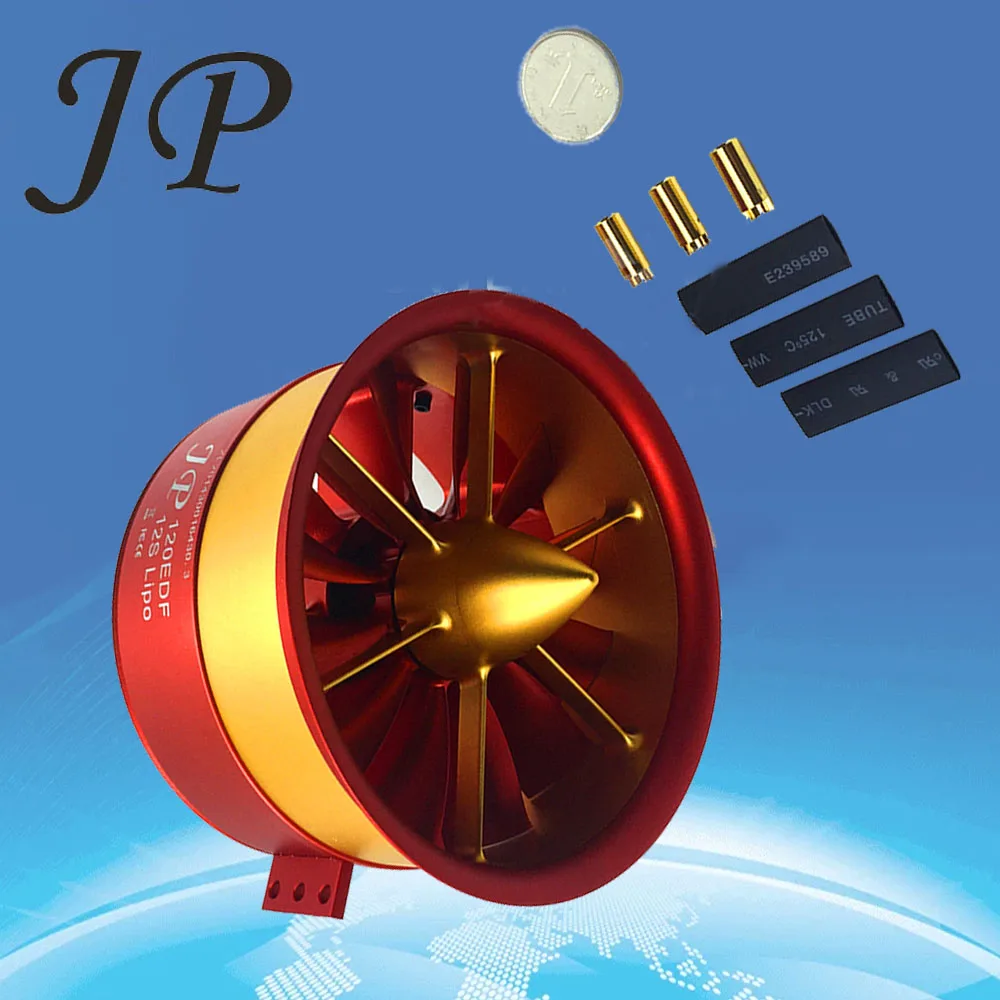 

Двигатель 5060 4260 4250 с 6S 12S 14S JP 90 мм 105 мм 120 мм EDF Ducted Fan 12 лопастей все комплект RC Air Plane 50 в, 7100 Вт Запчасти для двигателя