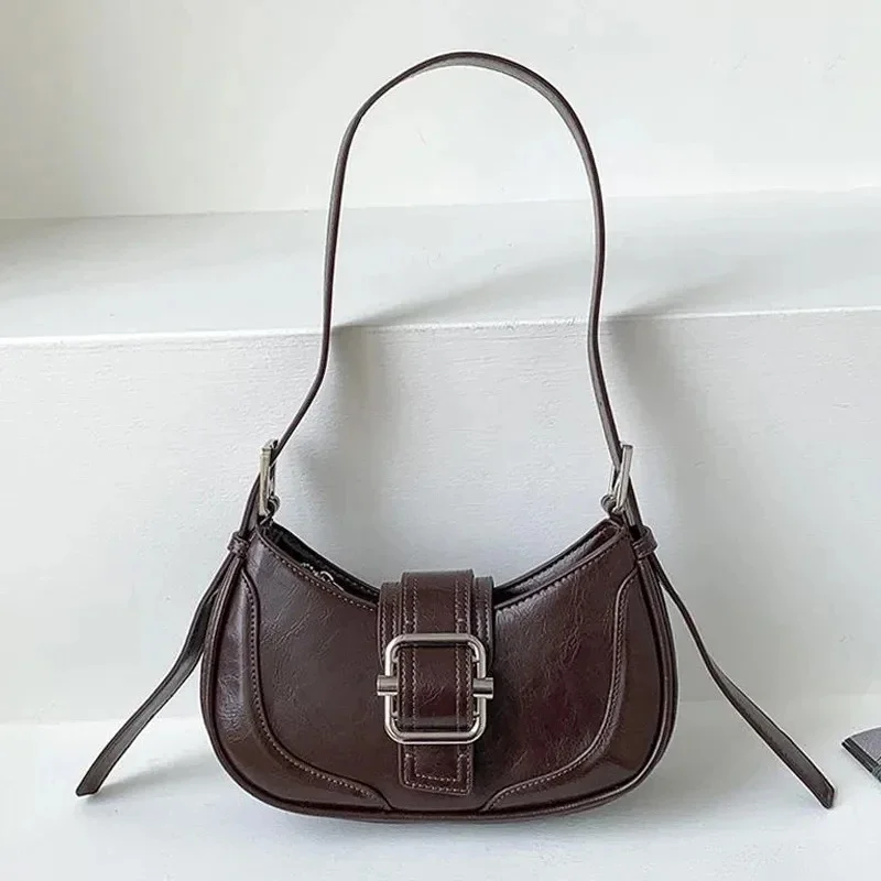 

For Ladies Luxury Crossbody Designer Bags Shoulder Hobo 2023 Vintage Handbags Bag Hasp Fashion Underarm Half-moon Leather Women