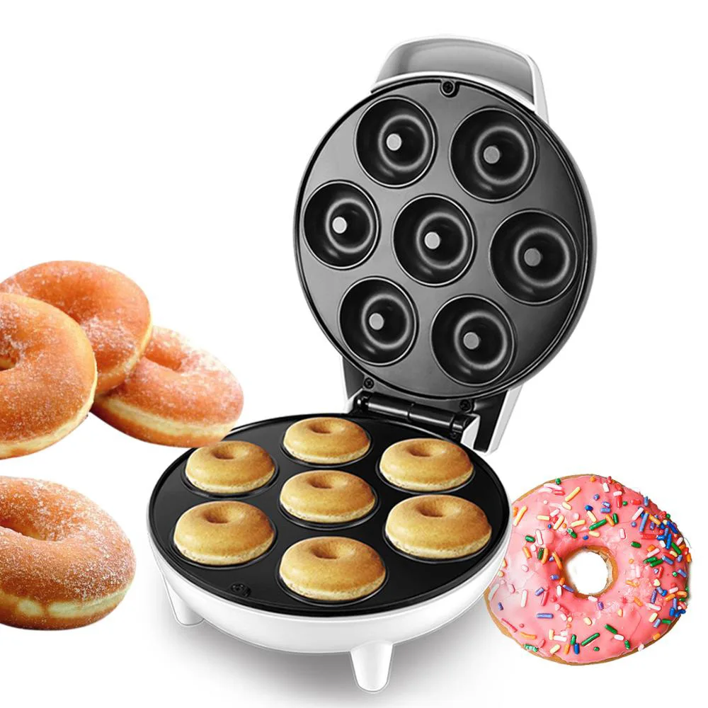 

Electric Donut Automatic Heating System Egg Cake Bread Baking Machine 1200W High Power Power Fast Breakfast Machine 220V EU