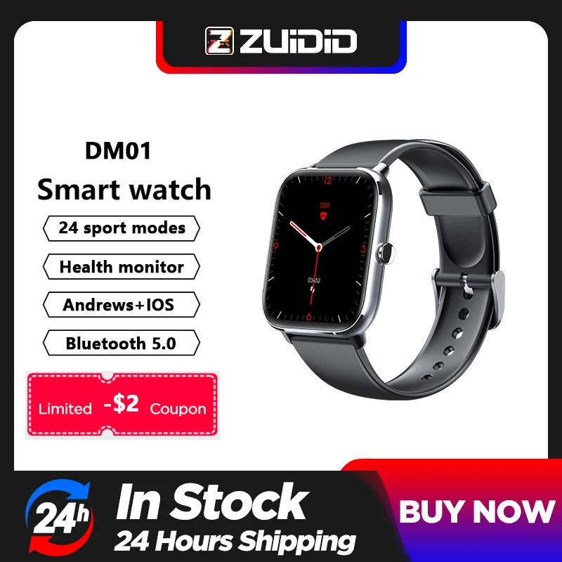 

NEW 24 Sport Modes mart Watch Android ios Bluetooth 5.0 Men Women Fitness Sleep Heart Rate Blood Pressure Silica gel Watches Box